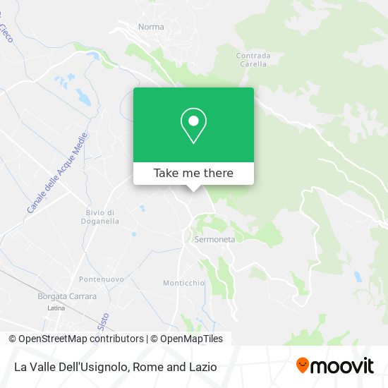 La Valle Dell'Usignolo map