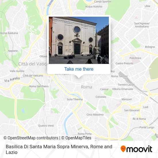 Basilica of Santa Maria Sopra Minerva map