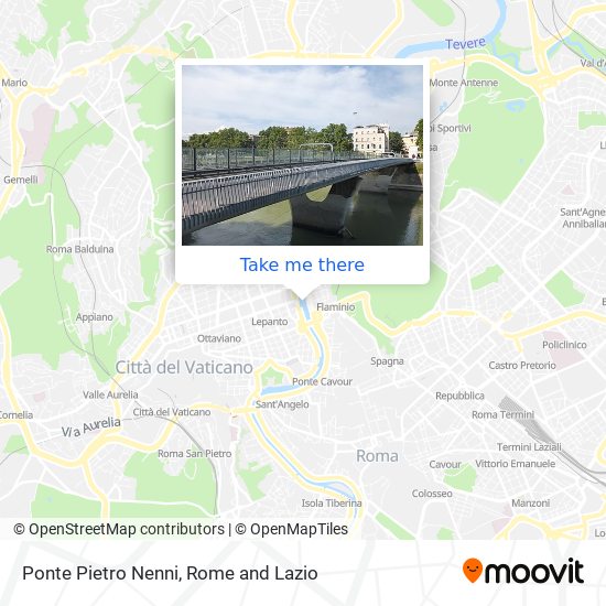 Ponte Pietro Nenni map