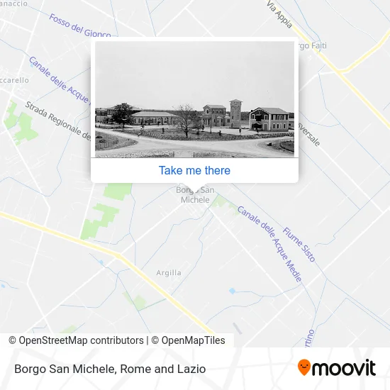 Borgo San Michele map