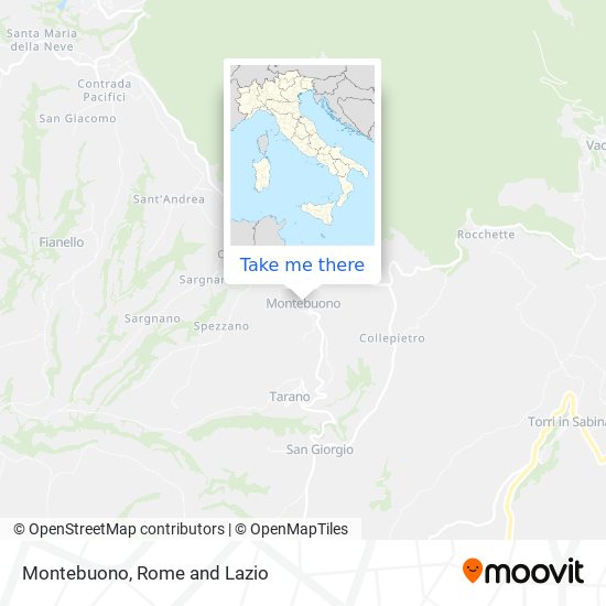 Montebuono map