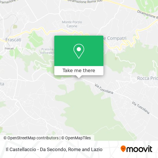 Il Castellaccio - Da Secondo map