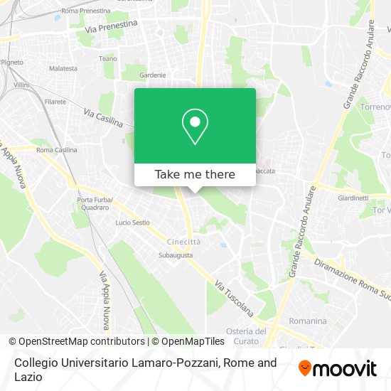 Collegio Universitario Lamaro-Pozzani map