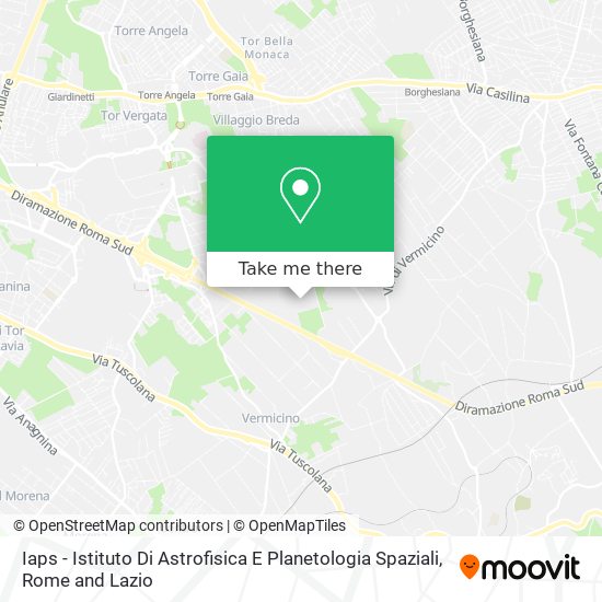 Iaps - Istituto Di Astrofisica E Planetologia Spaziali map
