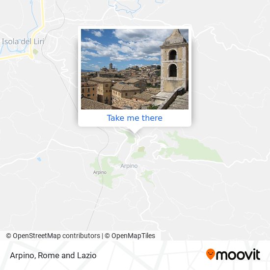 Arpino map