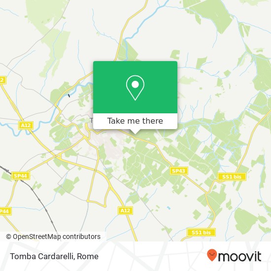Tomba Cardarelli map