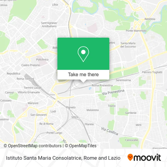 Saint Mary Consoler Institute map