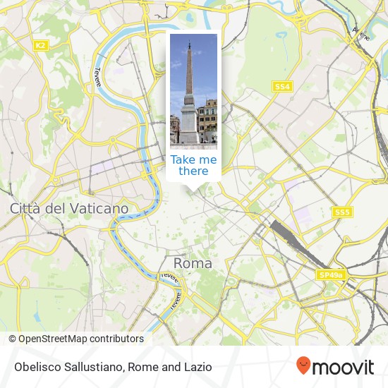 Obelisco Sallustiano map