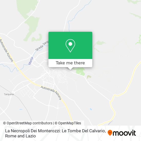 La Necropoli Dei Monterozzi: Le Tombe Del Calvario map