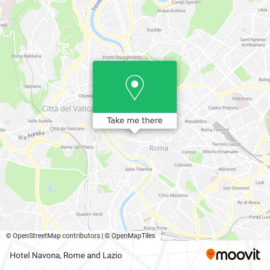 Hotel Navona map