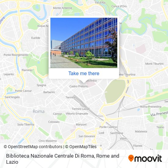 Biblioteca Nazionale Centrale Di Roma map