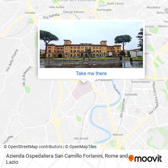 Azienda Ospedaliera San Camillo Forlanini map