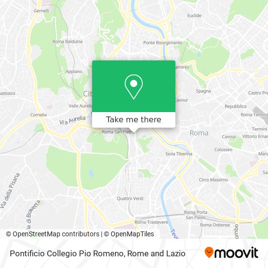 Pontificio Collegio Pio Romeno map