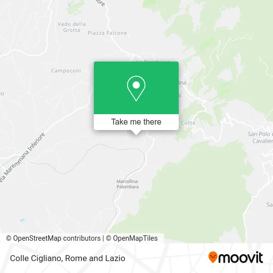 Colle Cigliano map