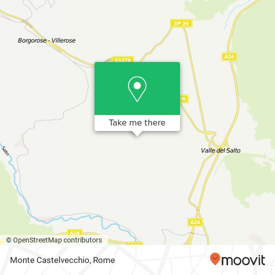 Monte Castelvecchio map