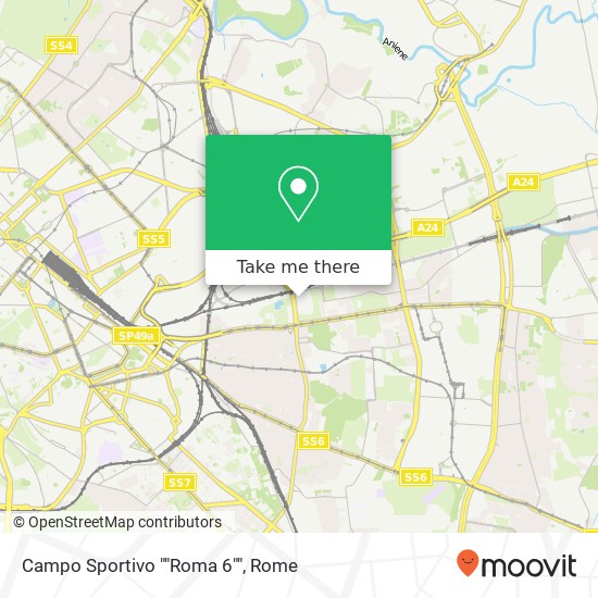 Campo Sportivo ""Roma 6"" map