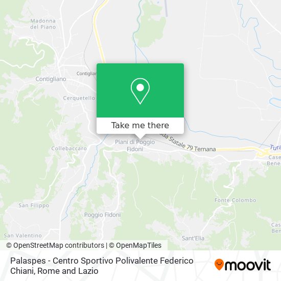 Palaspes - Centro Sportivo Polivalente Federico Chiani map