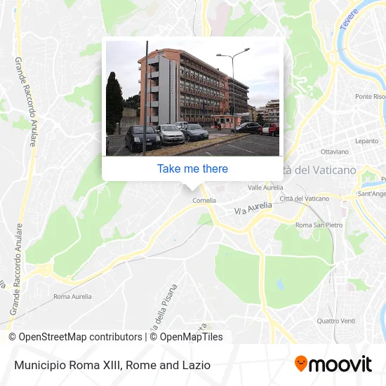 Rome Municipality XIII map