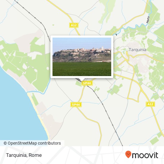 Tarquinia map