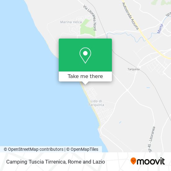 Camping Tuscia Tirrenica map