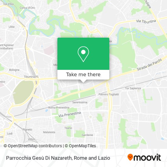 Parrocchia Gesù Di Nazareth map
