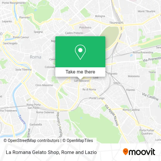 La Romana Gelato Shop map