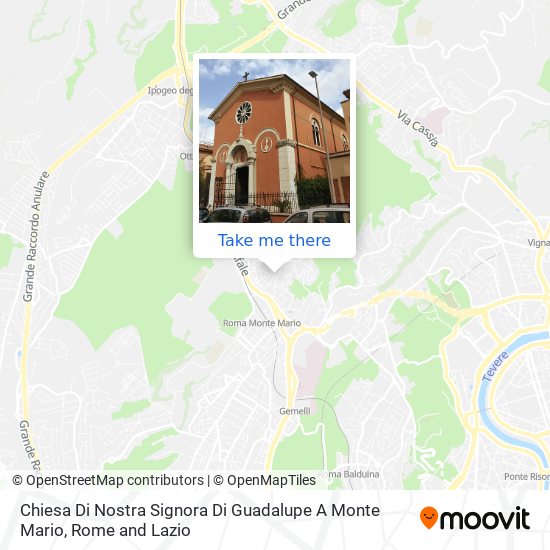 Chiesa Di Nostra Signora Di Guadalupe A Monte Mario map
