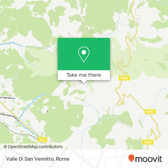 Valle Di San Vennitto map