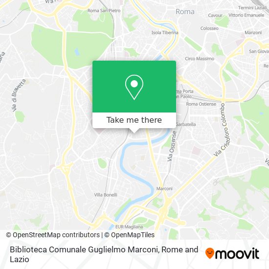 Biblioteca Comunale Guglielmo Marconi map