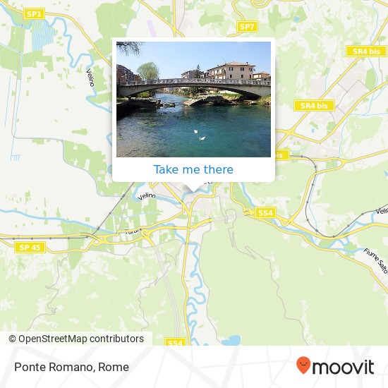 Ponte Romano map