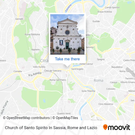 Church of Santo Spirito In Sassia map
