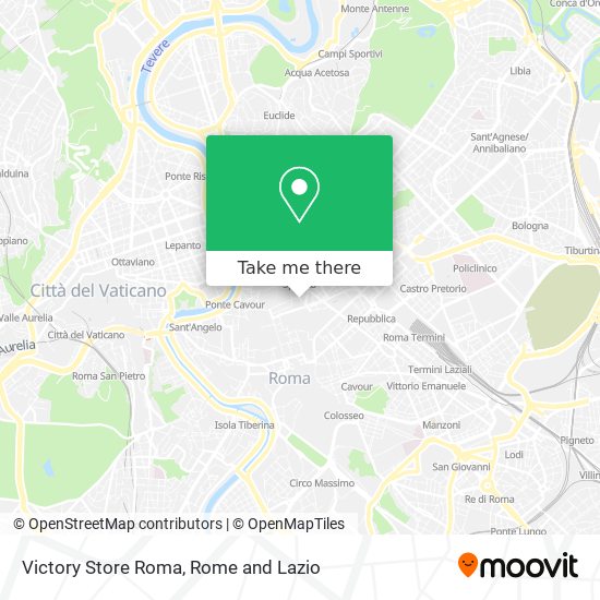 Victory Store Roma map