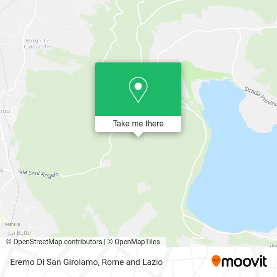 Hermitage of San Girolamo map