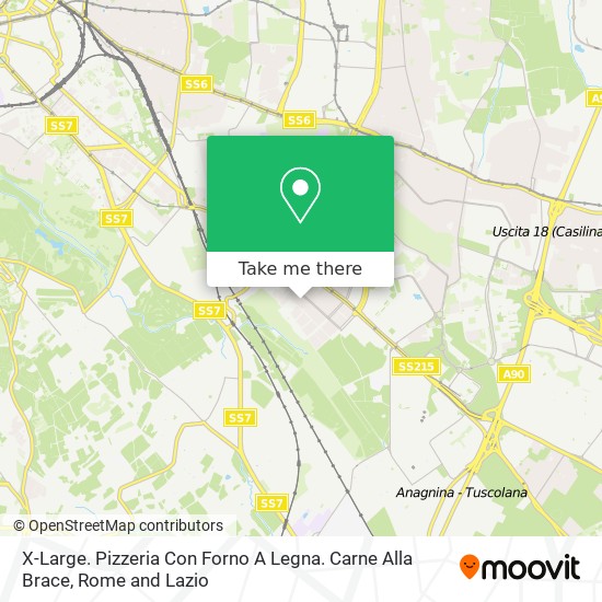 X-Large. Pizzeria Con Forno A Legna. Carne Alla Brace map