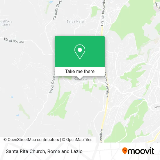 Santa Rita Church map