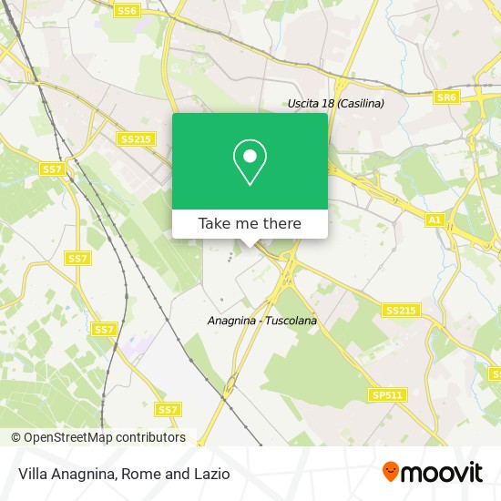 Villa Anagnina map