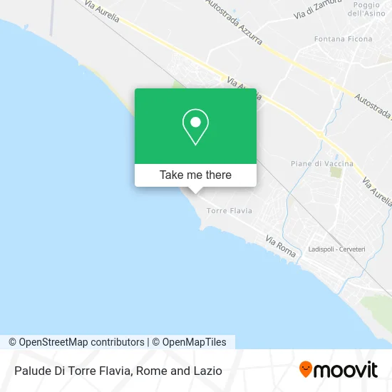 Torre Flavia Marsh map