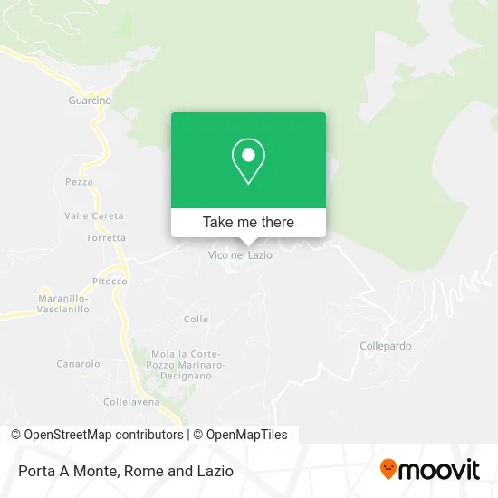 Porta A Monte map