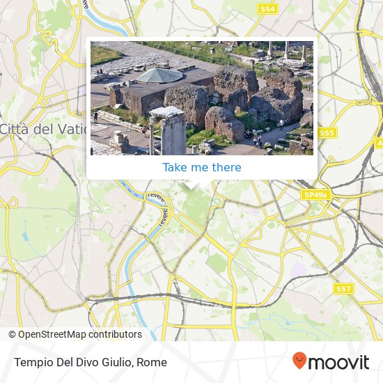 Tempio Del Divo Giulio map