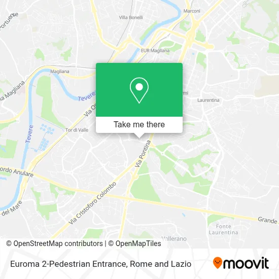 Euroma 2-Pedestrian Entrance map