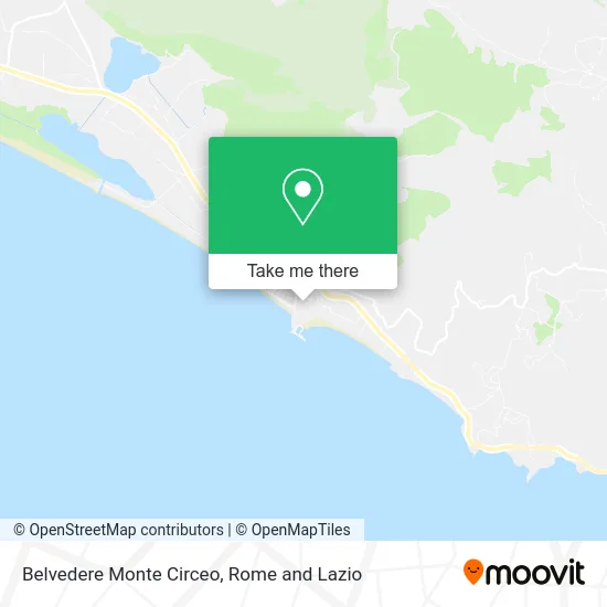 Monte Circeo Belvedere map