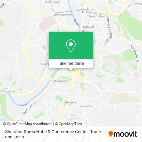 Sheraton Rome Hotel & Conference Center map