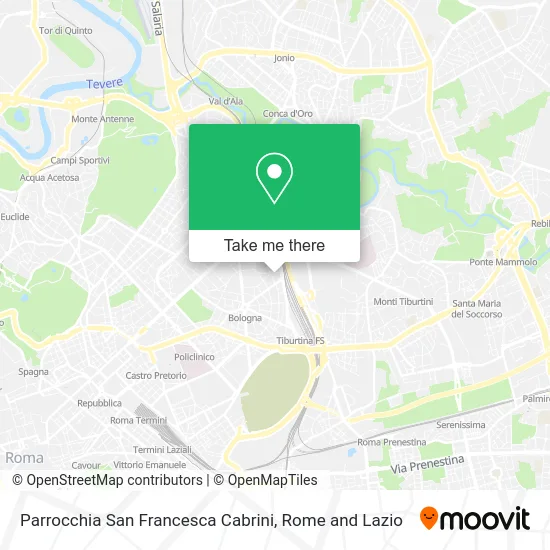 San Francesca Cabrini Parish map