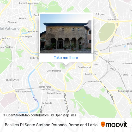 Basilica of Saint Stephen Rotondo map