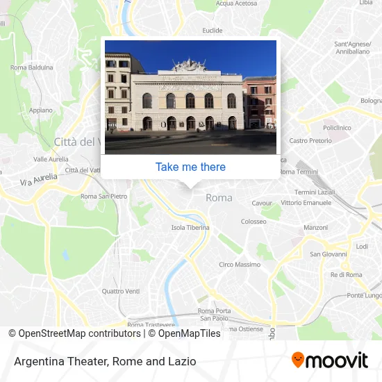 Argentina Theater map