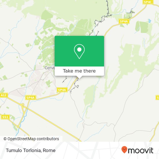 Tumulo Torlonia map