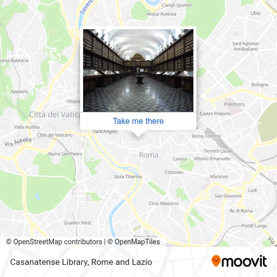 Casanatense Library map