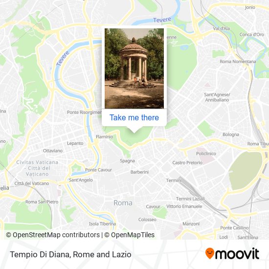 Tempio Di Diana map