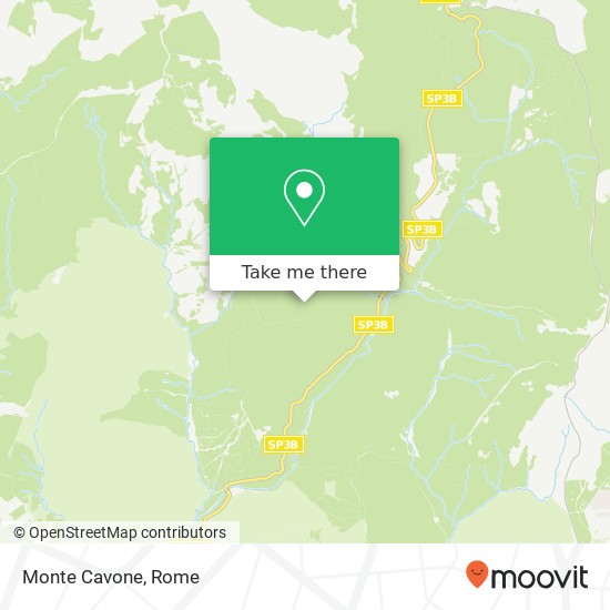 Monte Cavone map