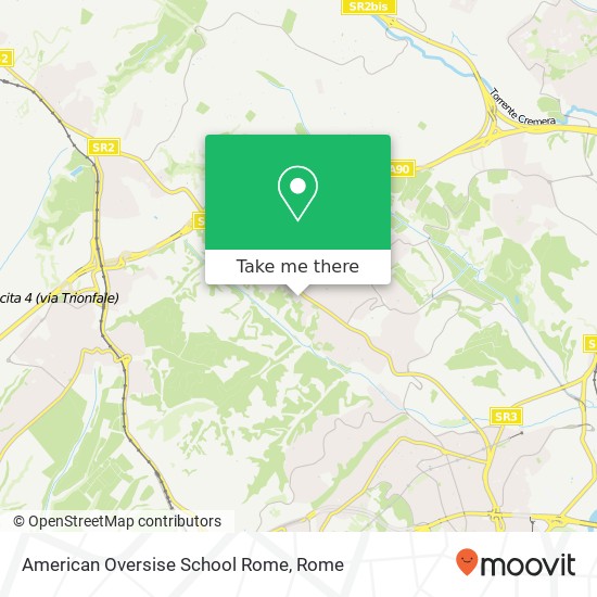 American Oversise School Rome map